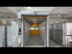 Douche d'air à porte coulissante haute vitesse avec capteurs de filtration et de sécurité HEPA 99,995%