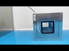 Une boîte de passe compacte en acier inoxydable 304 Conception économe en espace Utilisation en laboratoire et en électronique