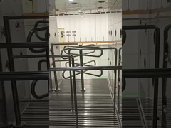 Douche à air avec position interne en acier inoxydable 304 et système d'élimination des poussières par rinçage à l'eau