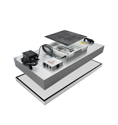 Unité de filtration de ventilateur HEPA à boîtier ultrafin avec tension 220V/120V/110V et construction en acier inoxydable pour salles blanches