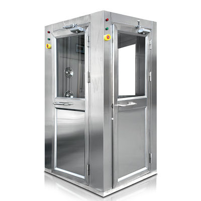 Chambre propre à trois portes en acier inoxydable 304 à débit d'air vertical