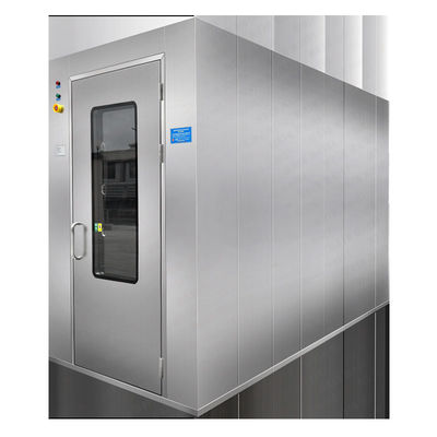 Salle blanche modulaire sans poussière Salle de douche à air avec double soufflage et temps de douche à air réglable