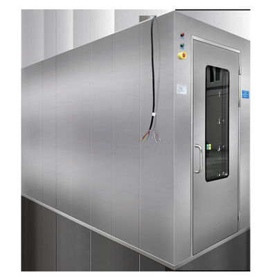 Salle blanche modulaire sans poussière Salle de douche à air avec double soufflage et temps de douche à air réglable