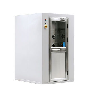 Salle de douche à air en acier inoxydable avec un grand volume d'air et un temps de douche à air réglable pour les applications de salle blanche