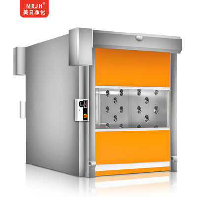 Salle de douche à air de chargement intelligente de 3000 W avec plaque d'acier enduite de SUS304 / poudre et temps de douche à air réglable de 0 à 99 s