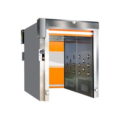 Salle de douche à air de chargement intelligente de 3000 W avec plaque d'acier enduite de SUS304 / poudre et temps de douche à air réglable de 0 à 99 s