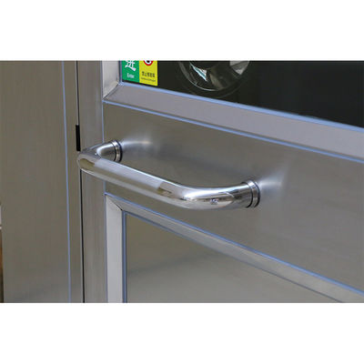 Douche à air en acier inoxydable 304 conforme à la FDA avec porte convexe pour salles blanches pharmaceutiques et alimentaires
