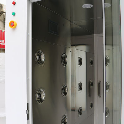 Salle de douche à air en acier inoxydable 304 - Équipement de salle blanche personnalisé avec une vitesse de vent de 13 à 25 m/s