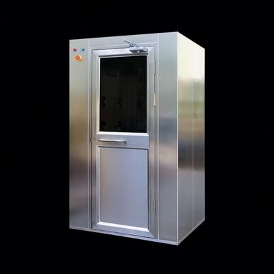 Salle de douche à air propre personnalisée avec chronomètre réglable 0-99s et angle de débit d'air à 360 ° en plaque d'acier recouverte de poudre SUS304 /