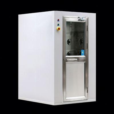 Salle de douche à air propre personnalisée avec chronomètre réglable 0-99s et angle de débit d'air à 360 ° en plaque d'acier recouverte de poudre SUS304 /