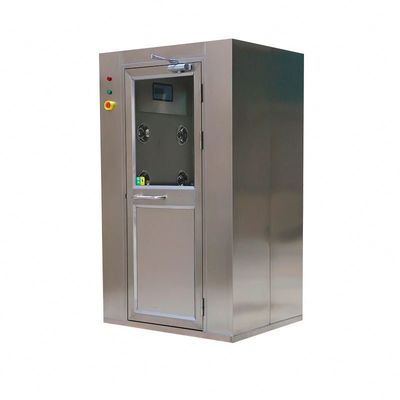 Salle de douche à air propre personnalisée avec chronomètre réglable 0-99s et angle de débit d'air à 360 ° en plaque d'acier recouverte de poudre SUS304 /