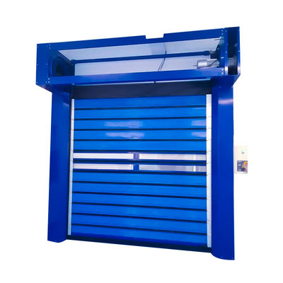 Porte à rouleaux anti-explosion en acier inoxydable avec yeux électriques de sécurité et revêtement en PVC à double face français