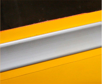 Porte à rouleaux anti-explosion en acier inoxydable avec yeux électriques de sécurité et revêtement en PVC à double face français
