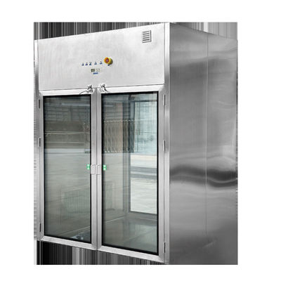 Boîte de passage à double porte en acier inoxydable pour le contrôle de la contamination avec des options personnalisables