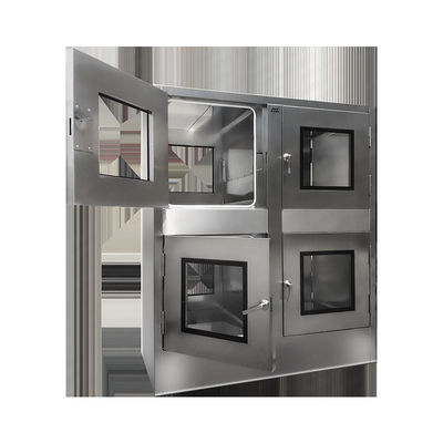 Chambre propre personnalisable en acier inoxydable passe à travers l' armoire pharmaceutique laminar flux passe à travers la boîte