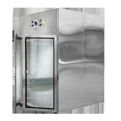 Boîte de passe de salle blanche à porte double pour laboratoire Hepa adopte H14 Boîte de passe de douche à air