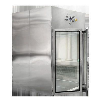 Boîte de passe de salle blanche à porte double pour laboratoire Hepa adopte H14 Boîte de passe de douche à air