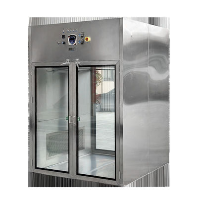 Boîte de passe de salle blanche à porte double pour laboratoire Hepa adopte H14 Boîte de passe de douche à air