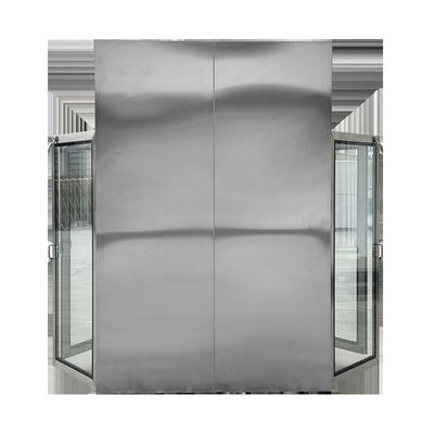 Boîte de passe de salle blanche à porte double pour laboratoire Hepa adopte H14 Boîte de passe de douche à air