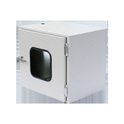 Boîte de passe de salle blanche personnalisable en acier inoxydable avec verrouillage mécanique pour utilisation en laboratoire