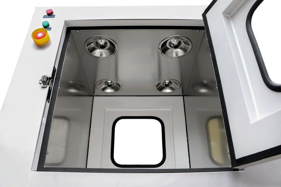 MRJH Porte de verrouillage à commande manuelle d'un étage extérieur à l'arrière finition en tôle laminée à froid intérieure Ss. Douche à air Boîte de passe