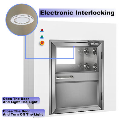 Boîte de passage UV à flux laminaire en acier inoxydable personnalisable pour les applications de salle blanche