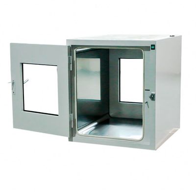 Boîte de passage UV personnalisée avec construction en acier inoxydable 304 et verrouillage mécanique pour les salles blanches