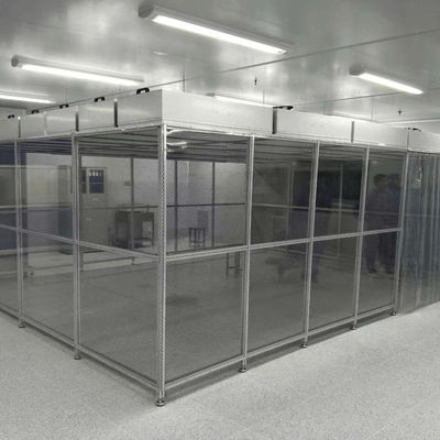 Système de salle blanche modulaire portable avec portes en verre et conception personnalisable pour les industries médicale et alimentaire