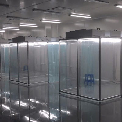 Système de salle blanche médicale modulaire portable avec porte en verre