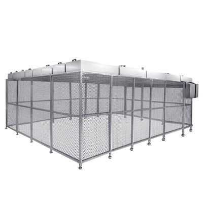Salle blanche modulaire certifiée GMP de classe 100-10000 Salle libre de poussière portable personnalisable pour une utilisation industrielle