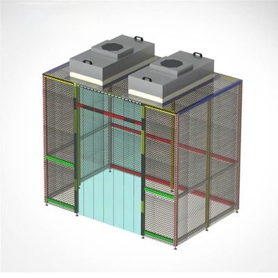 Système de salle blanche médicale modulaire portable avec porte en verre