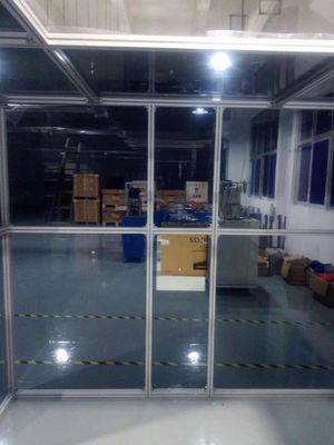 Salle blanche modulaire ISO 8 avec unités de filtre à ventilateur HEPA et tailles personnalisables pour diverses applications