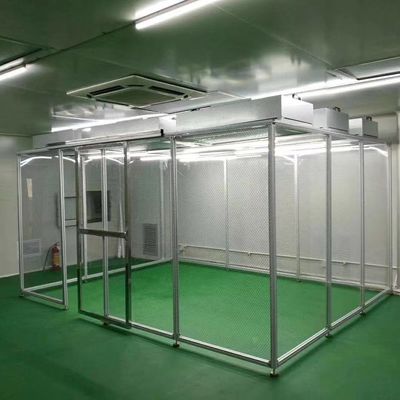 Salle blanche modulaire ISO 8 avec unités de filtre à ventilateur HEPA et tailles personnalisables pour diverses applications