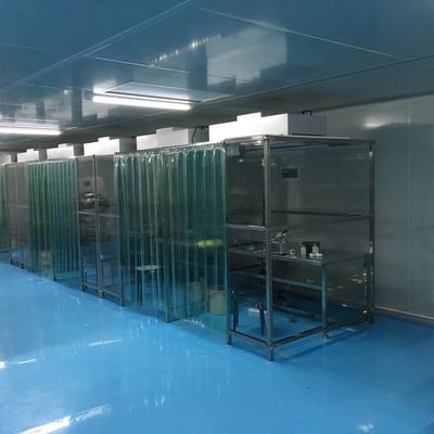 Cabine de salle blanche de classe 5 ISO avec construction en aluminium antistatique et contrôle réglable du débit d'air