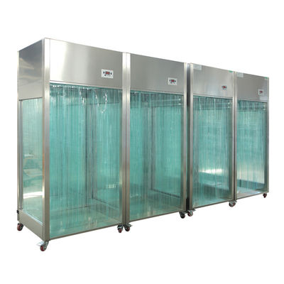 Cabine de prélèvement GMP portable avec plaque d'acier recouverte de poudre SUS304/ et de classe 10000 de propreté pour une vitesse de vent réglable
