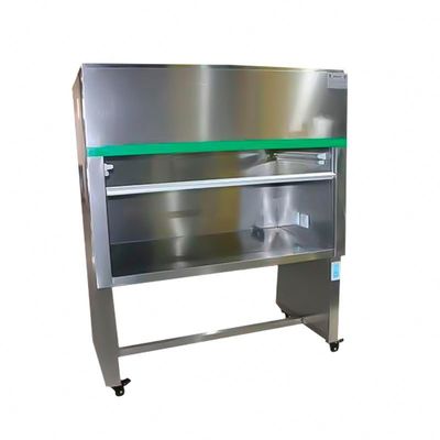 Bench de nettoyage en acier inoxydable 304 à capuche laminée avec 1200*800*2050 Taille et vitesse de l'air de 0,75m/s