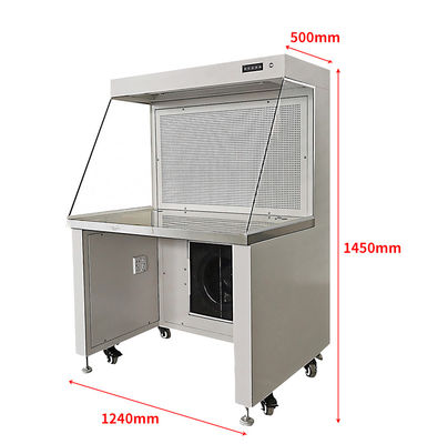 MRJH Housse à débit d'air horizontal Plaque blanche à froid Peinture de cuisson SS Table de travail à débit d'air laminaire