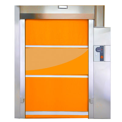 Porte extérieure de garage en tissu résistant aux explosions Fermeture à rouleaux rapides électrique Porte résistante aux explosions