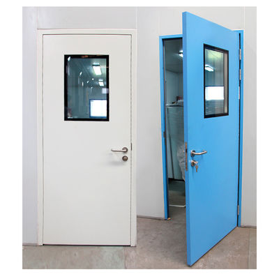Porte d'hôpital en acier double vitrage en acier inoxydable