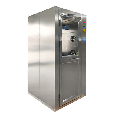 SS 201 Salle de douche à air souffleurs à un côté 380V 220V avec porte pivotante