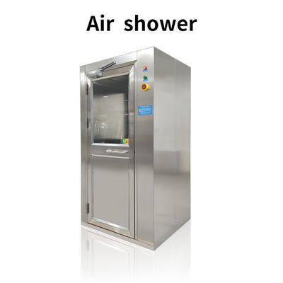 SS 201 Salle de douche à air souffleurs à un côté 380V 220V avec porte pivotante