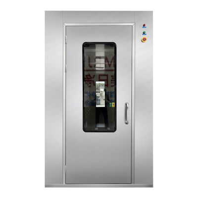 Douche d'air en acier inoxydable 304 avec double flux d'air conçu pour la décontamination des salles blanches 1240x2000x2100mm