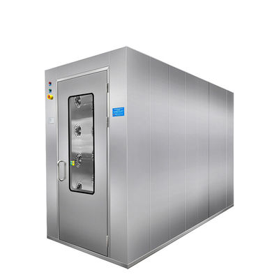 Douche d'air en acier inoxydable 304 avec double flux d'air conçu pour la décontamination des salles blanches 1240x2000x2100mm