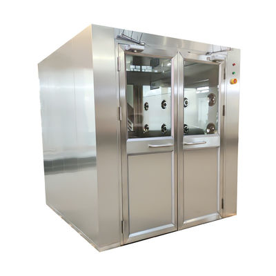 Douche d'air de chargement en acier inoxydable 304 1950 x 2000 x 2180 mm certifié FDA double porte