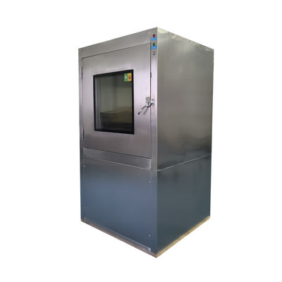 Boîte de passe de douche à air à faible bruit avec verrouillage électronique et acier inoxydable 201 pour le transfert de matériel en salle blanche