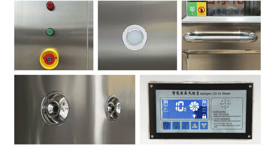 Une douche d'air en acier inoxydable conforme aux normes GMP.