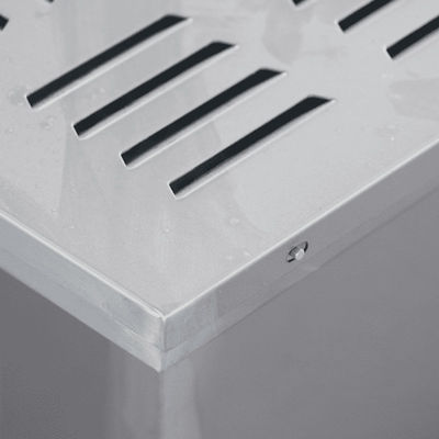 Sortie d'air HEPA à travers une tranchée liquide 450×450×480 - Ventilation de salle blanche scellée pour les laboratoires pharmaceutiques