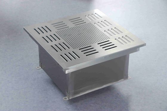 Sortie d'air HEPA à conduit liquide de 450×450×480 mm avec construction résistante à la corrosion et installation sans outils pour la ventilation des salles blanches