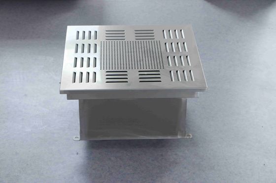 Sortie d'air HEPA à travers une tranchée liquide 450×450×480 - Ventilation de salle blanche scellée pour les laboratoires pharmaceutiques
