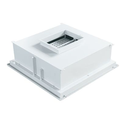 Sortie d'air HEPA certifiée ISO 14644 avec débit d'air de 1000 CMH et finition peinte en plaque froide pour salles blanches